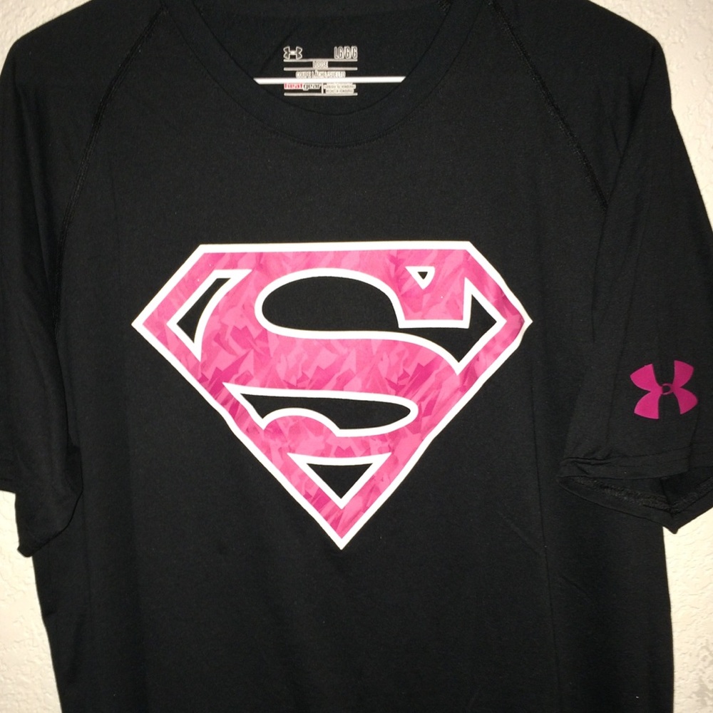 UA Pink Superman Tees